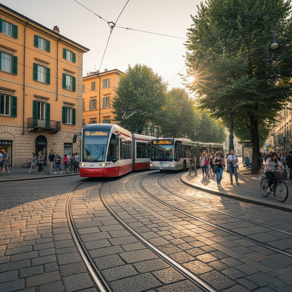 Buses and Trams City Life in Motion in italy 1