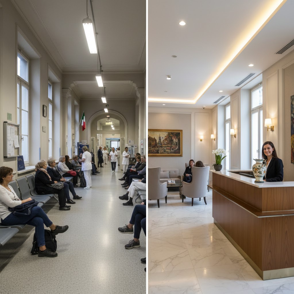 Public vs private healthcare in Italy comparison for foreigners