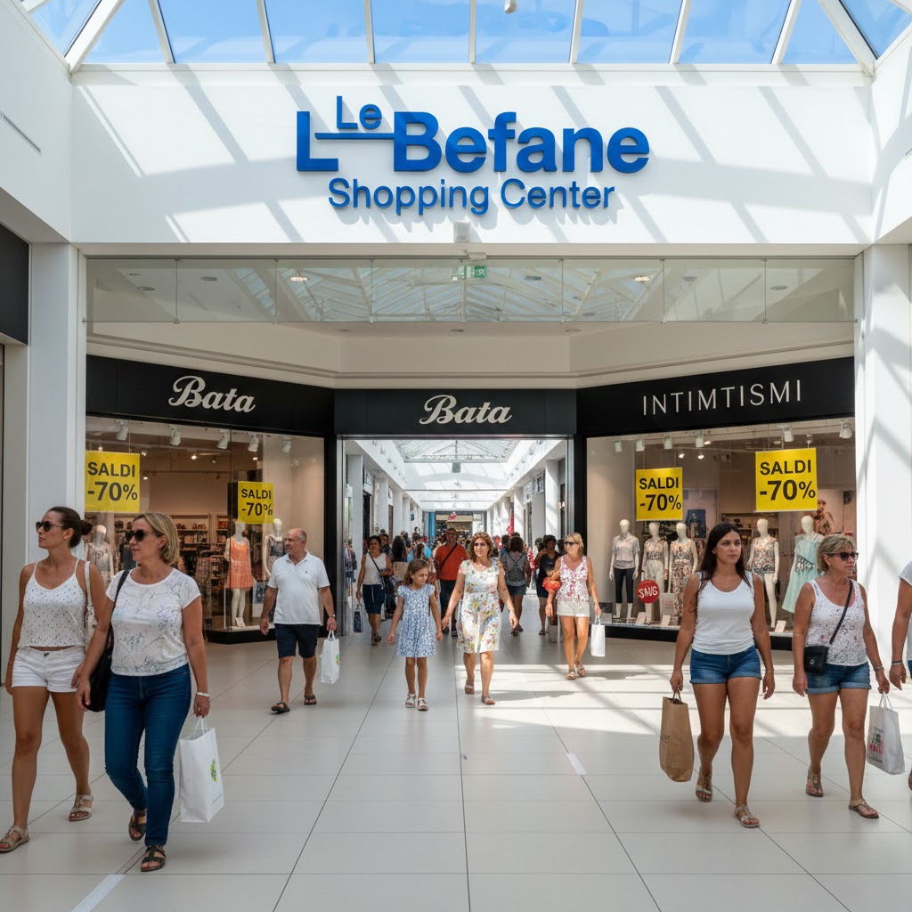 Tourist shopping Italy